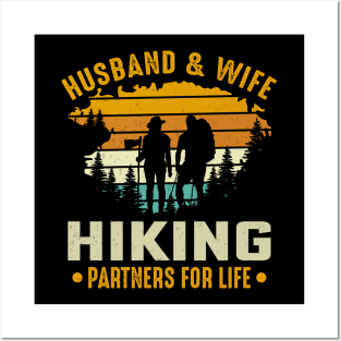 Husband and wife hiking partners for life Posters and Art